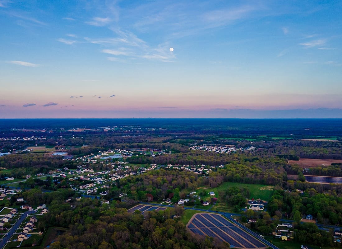 Pitman, NJ - Aerial View of Vineland, New Jersey